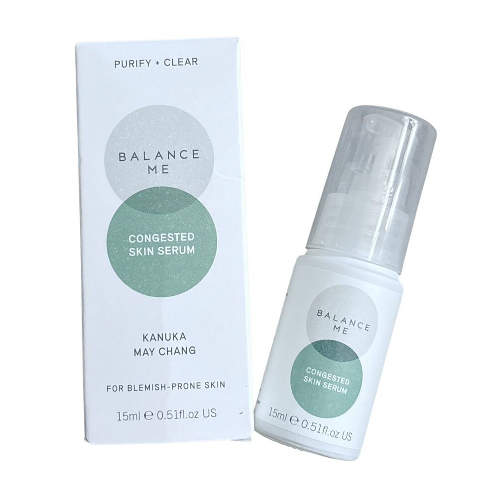 Balance Me Congested Skin Serum Kanuka May Chang For Blemish Prone Skin 15ml NIB